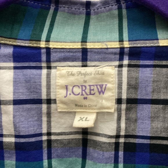 J.Crew Button-Down Long Sleeve Blouse XL - Picture 3 of 6